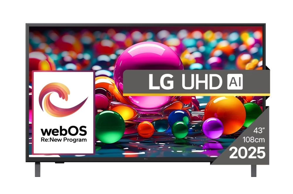 LG Smart Τηλεόραση 43" 43UA75003LA 4K UHD LED AI HDR (2025)