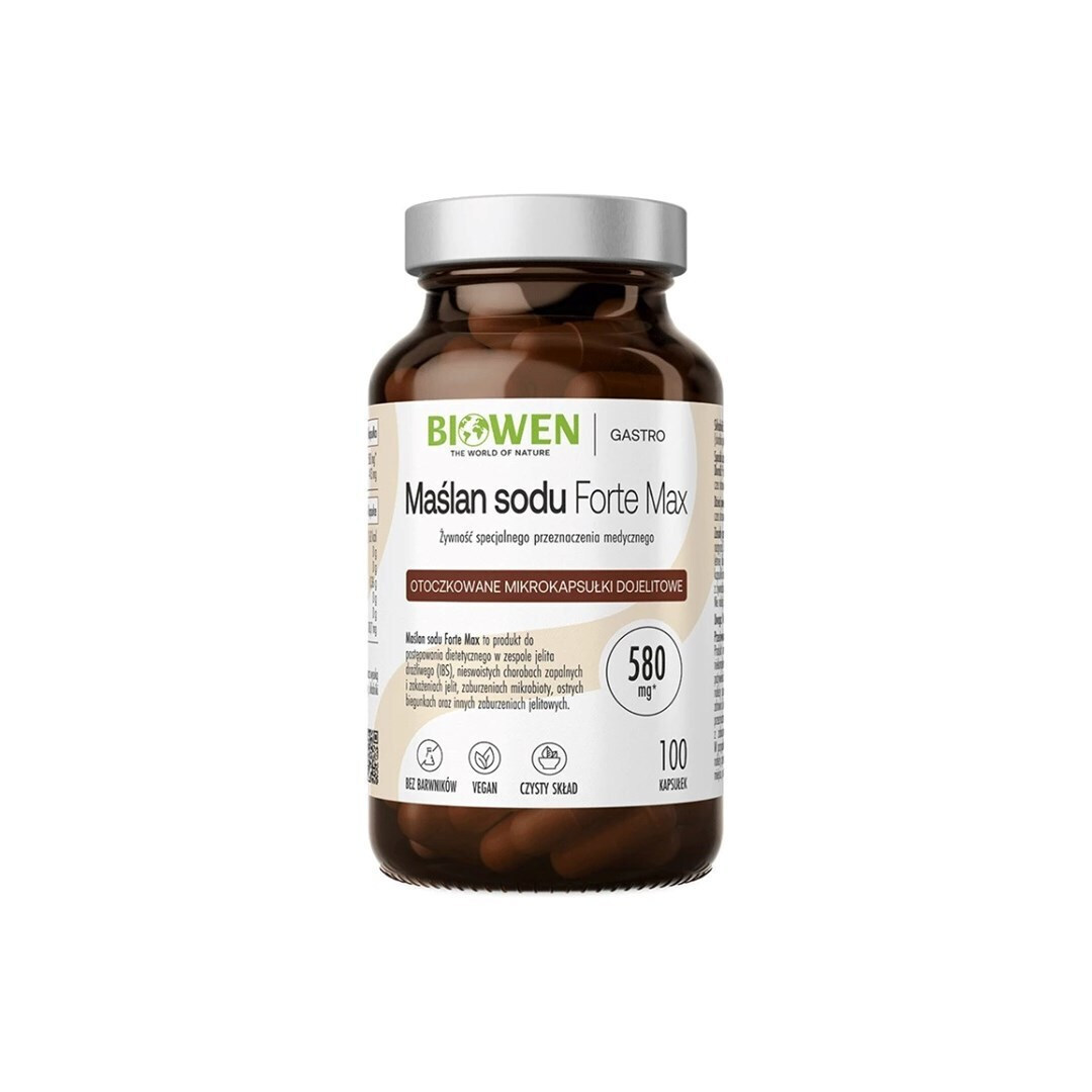 BIOWEN Sodium Butyrate Forte Max 580 mg 100 κάψουλες