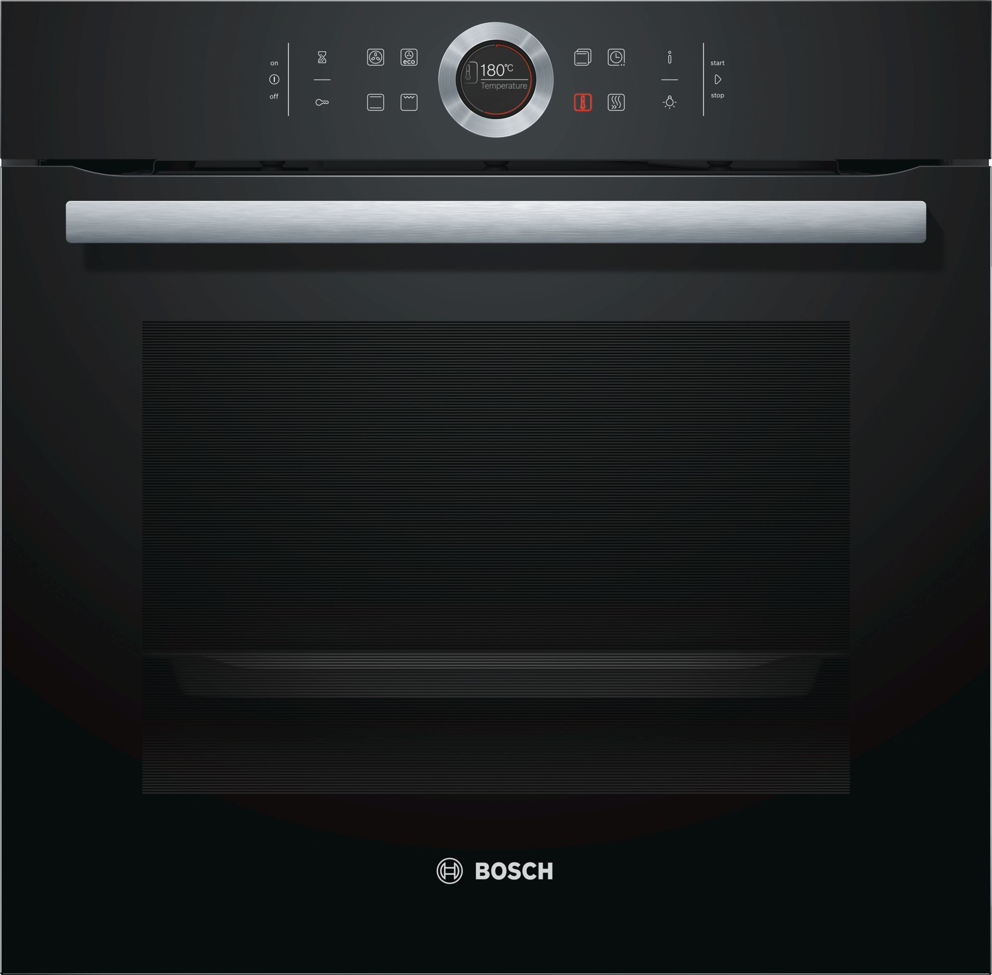 Φούρνος Άνω Πάγκου Bosch Serie 8 HBG633NB1 71lt A+ Μαύρος