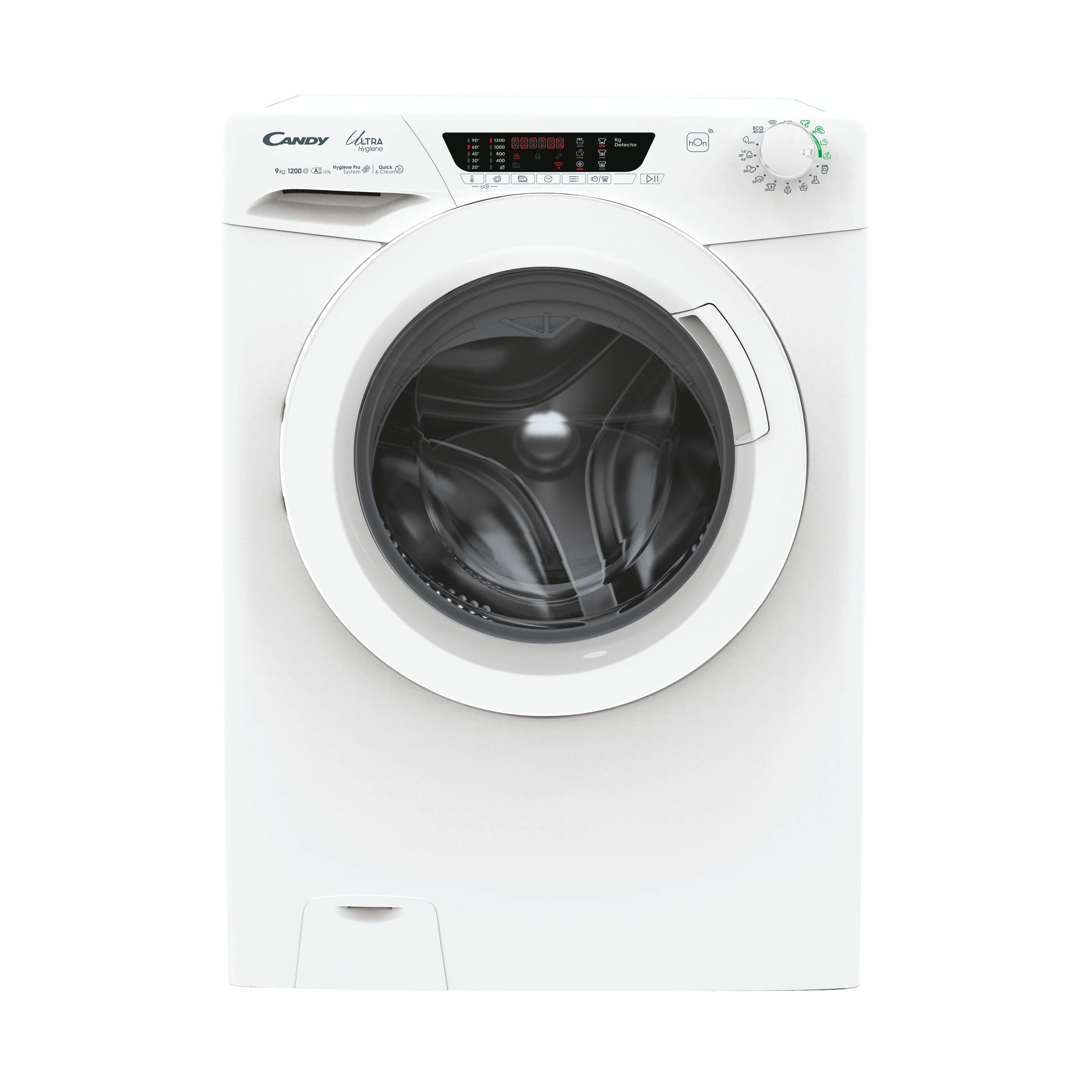Candy HE 1294TWM6/1-S Πλυντήριο Ρούχων 9kg Τεχνολογία Ατμού 1200 Στροφών Λευκό