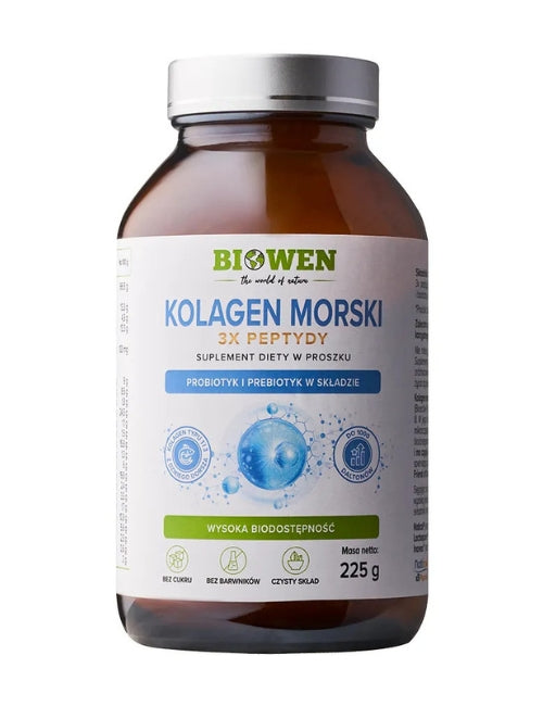 BIOWEN Marine Collagen 3x Peptides 225g Σκόνη