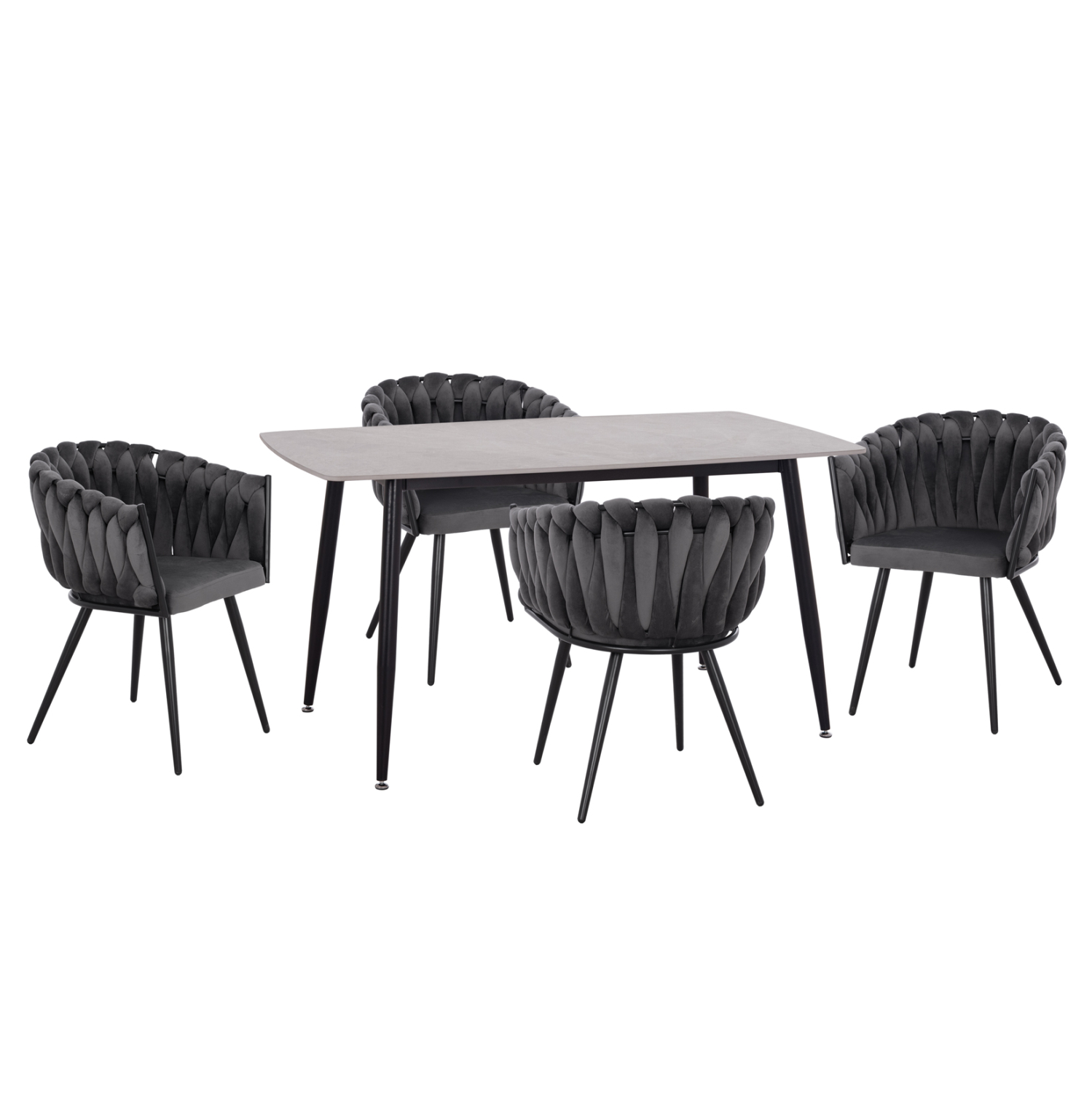 ΣΕΤ ΤΡΑΠΕΖΑΡΙΑΣ 5ΤΜΧ RAVEN HM12116.01 ΚΕΡΑΜΙΚΟ TOP ΓΚΡΙ ΜΑΡΜΑΡΟ--ΓΚΡΙ ΒΕΛΟΥΔΟ