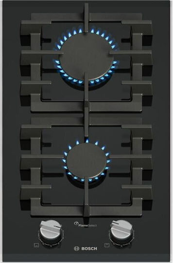 Bosch Serie 8 Domino Εστία Φυσικού Αερίου Αυτόνομη 30x52εκ. PRB3A6I40