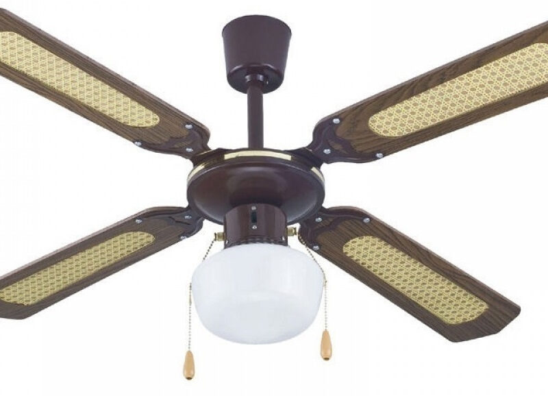 Ανεμιστήρας Οροφής Primo PRCF-80276 105cm με Φως Καφέ