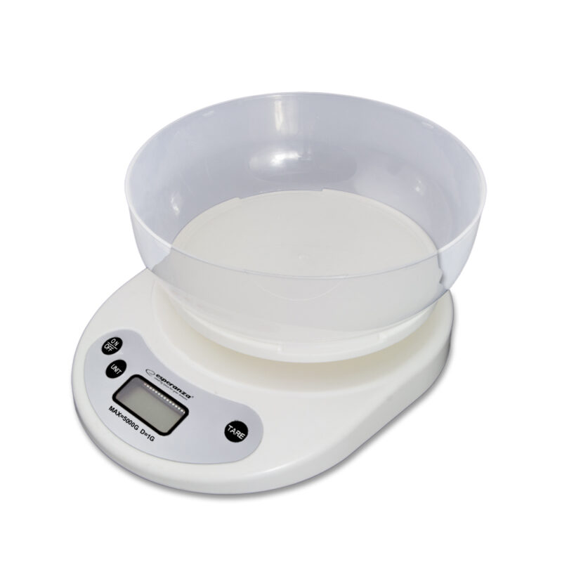 Esperanza Coconut EKS007 Ψηφιακή Ζυγαριά Κουζίνας με Κάδο έως 5kg