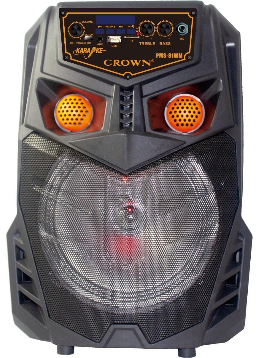 Ηχείο Karaoke Crown PMS-81WM Black
