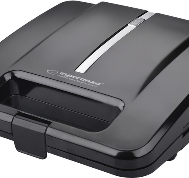 Τοστιέρα Esperanza Parmigiano EKT010 για 2 Τοστ 1000W Black