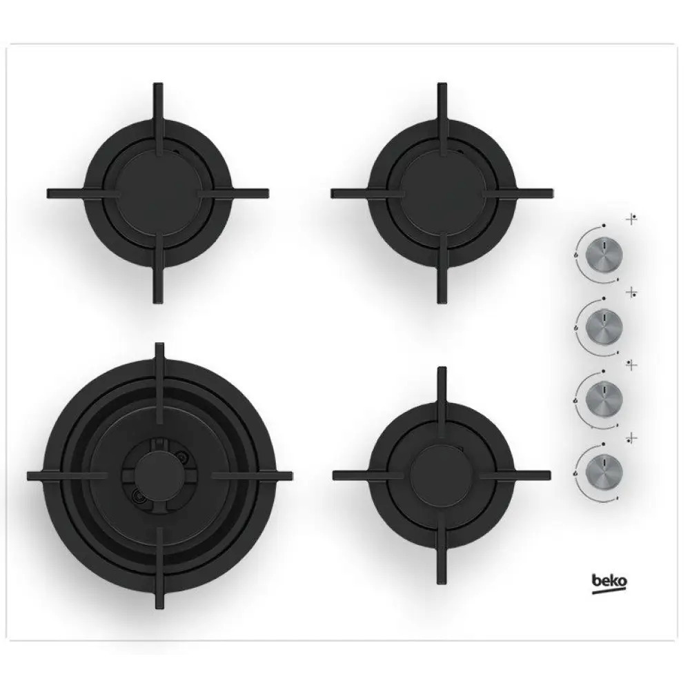 Beko HILW64122SW Εστία Υγραερίου με Πλαίσιο Αυτόνομη 60x51εκ. Λευκή