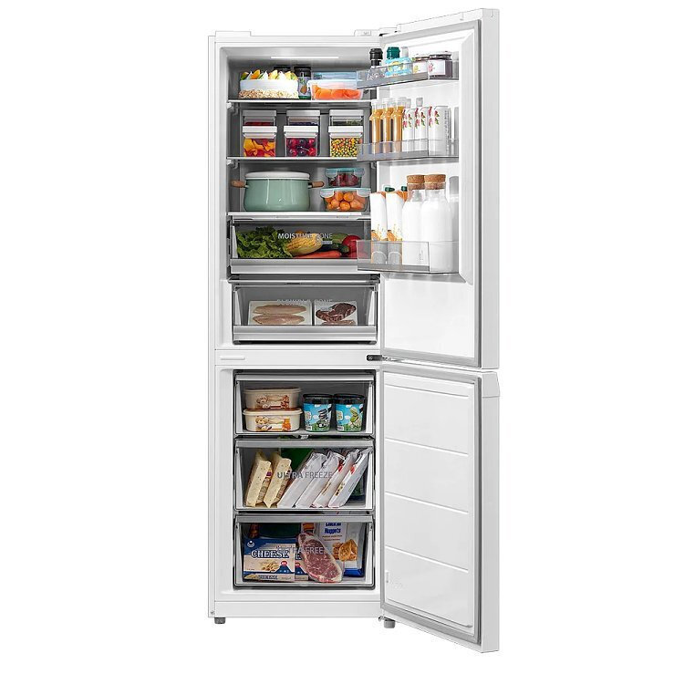 Toshiba Ψυγειοκαταψύκτης 338lt NoFrost Υ185.5xΠ59.5xΒ66εκ. Λευκός GR-RB449WE-PMJ(51)